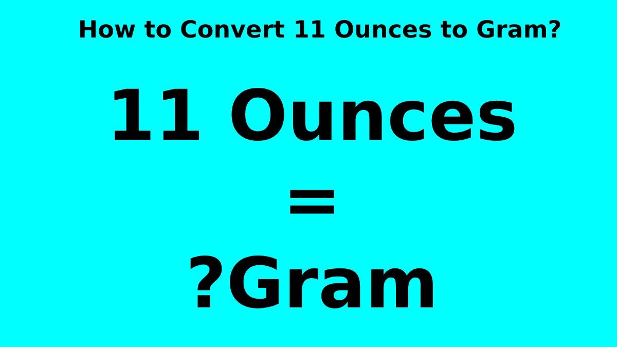 How to Convert 11 Ounces to Gram? [2023]