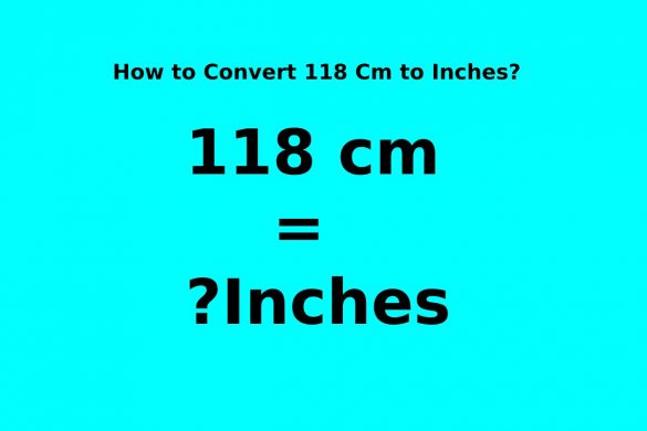 118 Cm to Inches