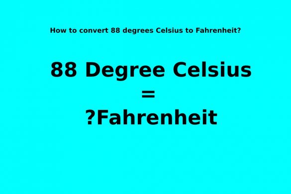 88 degrees Celsius to Fahrenheit