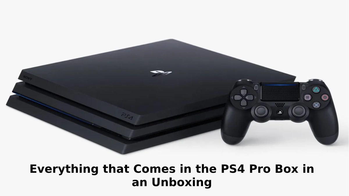 Things that Come in the PS4 Pro Box in an Unboxing [2023]